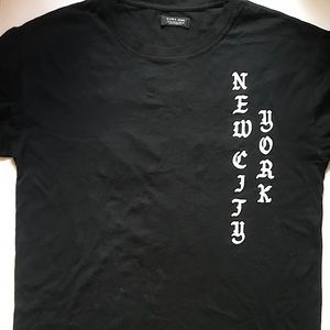 Zara man black short sleeve tee